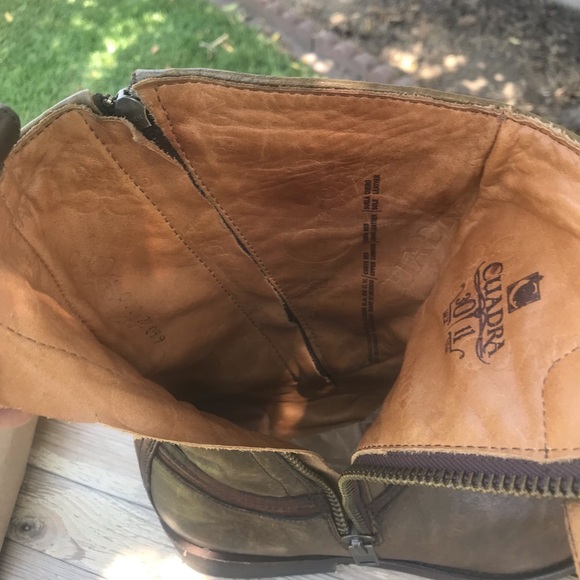 Urban boot for men in bovine leather,hand painted vintage look,leather sole - Picture 6 of 10